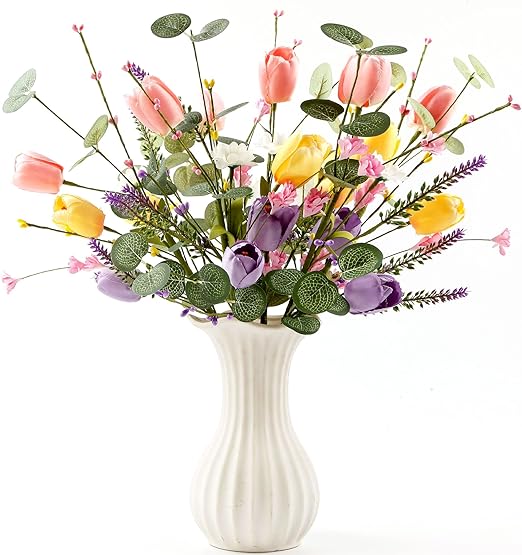 🌸 Charming Wildflower Faux Flower Bouquet 🌼 | Elegant Home & Wedding Table Centerpiece ✨ | Perfect for Decor Lovers