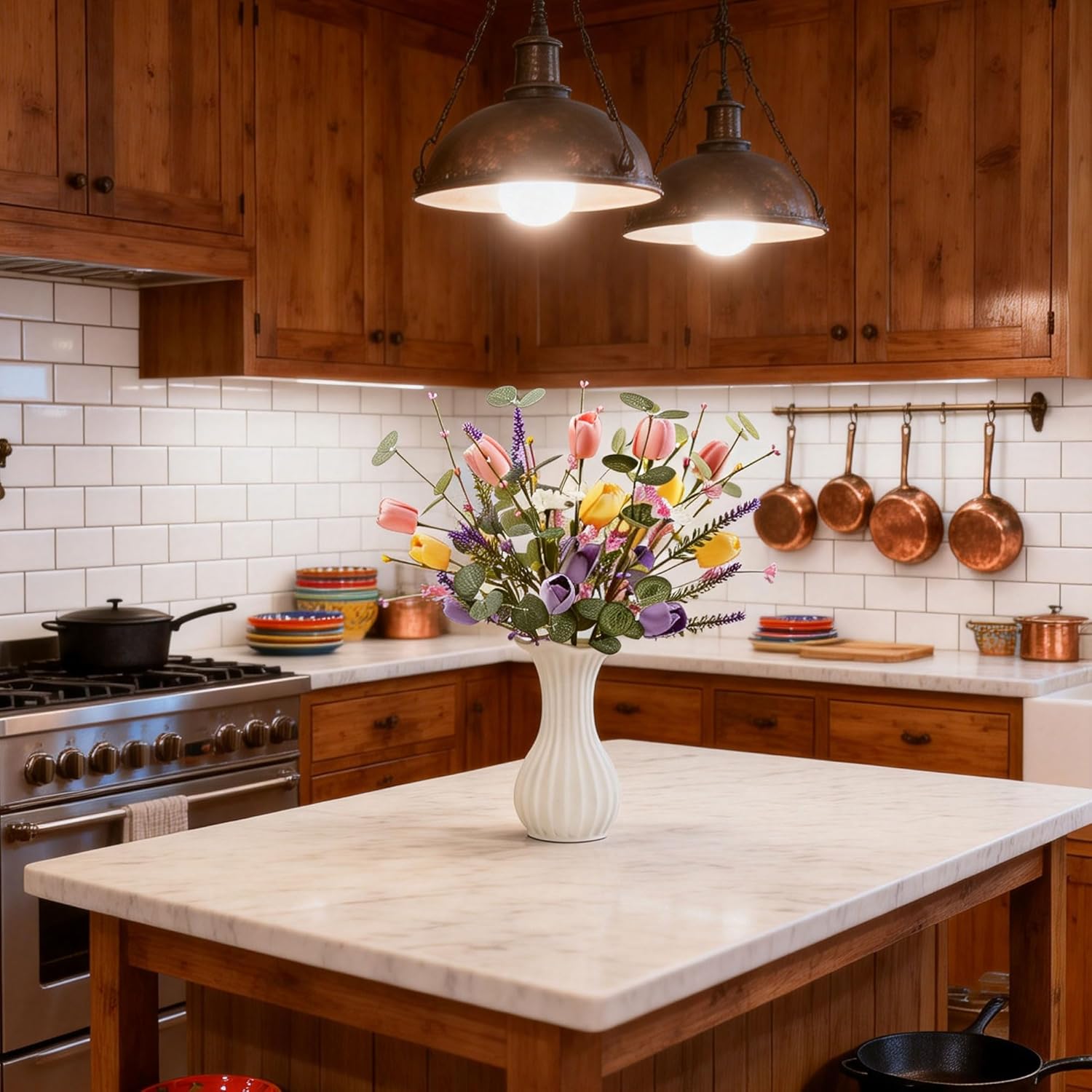 🌸 Charming Wildflower Faux Flower Bouquet 🌼 | Elegant Home & Wedding Table Centerpiece ✨ | Perfect for Decor Lovers